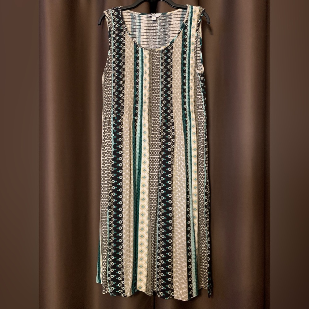 Summer sleeveless 100% rayon XL Croft and Barrow dress